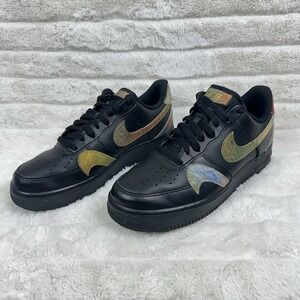Nike Air Force 1 Low 'Misplaced Swoosh - Black' CK7214-001 Men's Shoes Size 9